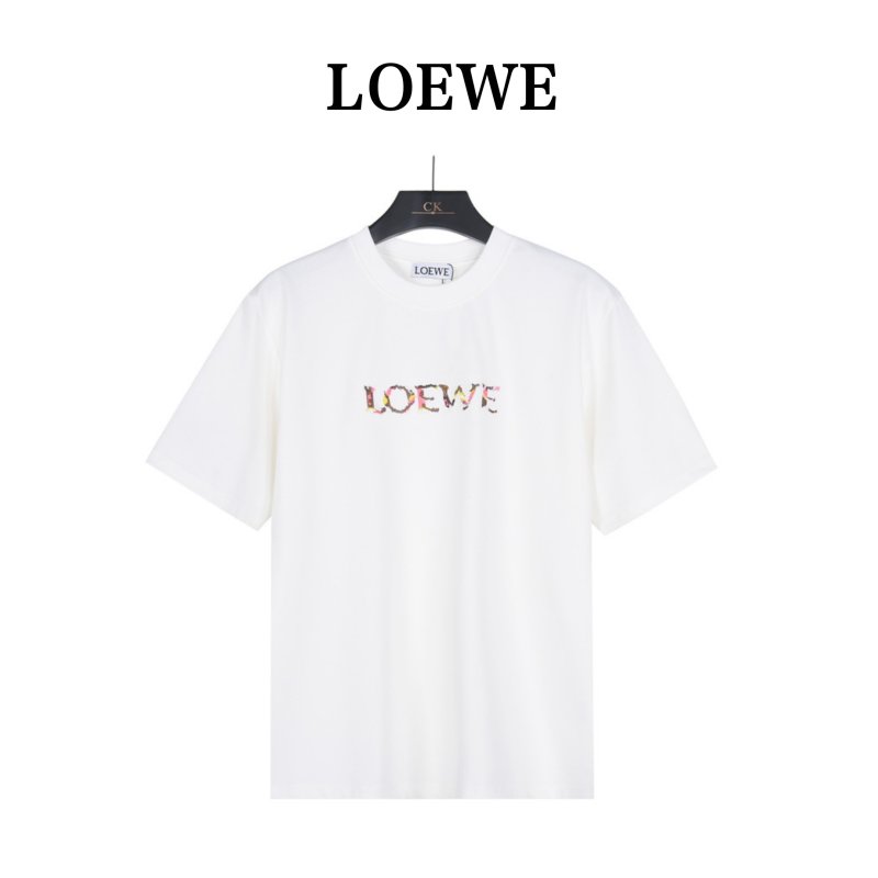 Loewe Floral Logo White T-Shirt view