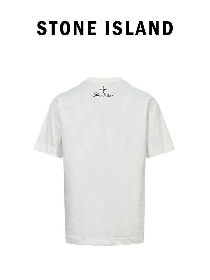Stone Island Compass Logo White T-Shirt view