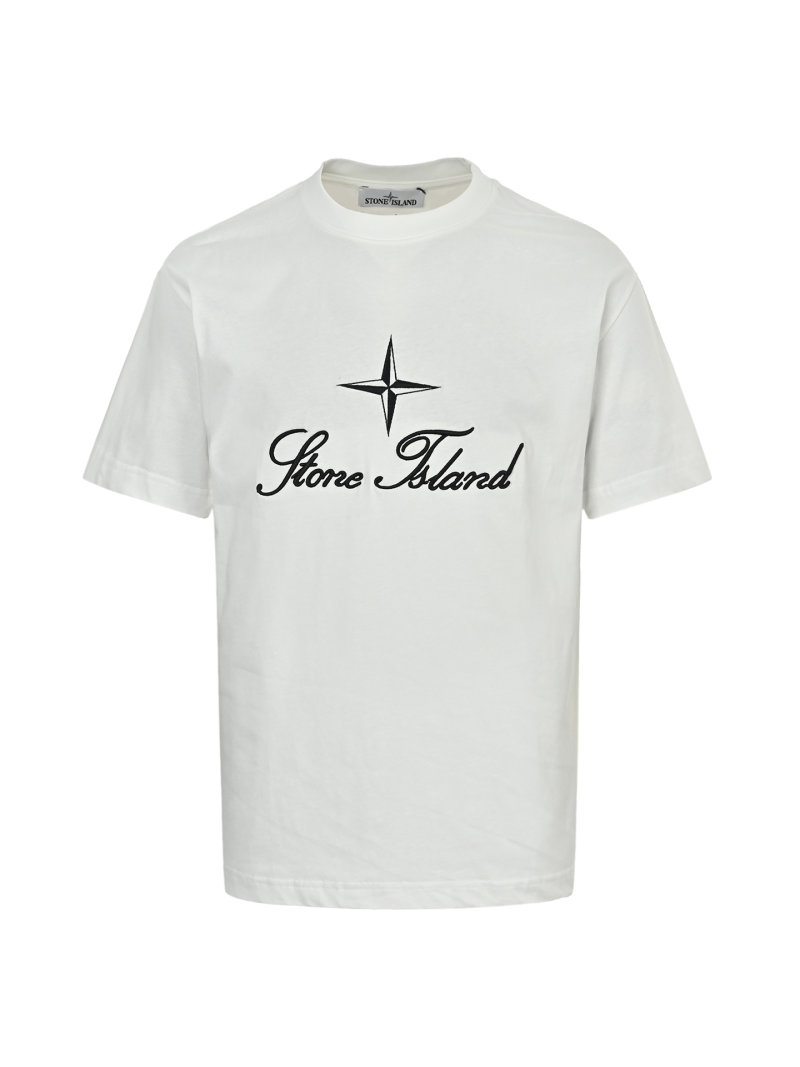 Stone Island Compass Logo White T-Shirt view