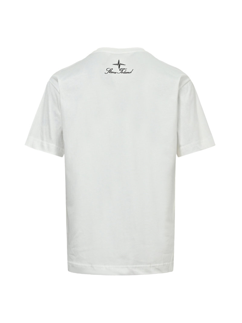Stone Island Compass Logo White T-Shirt view