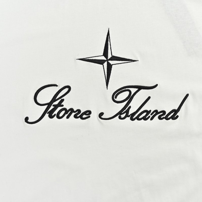 Stone Island Compass Logo White T-Shirt view
