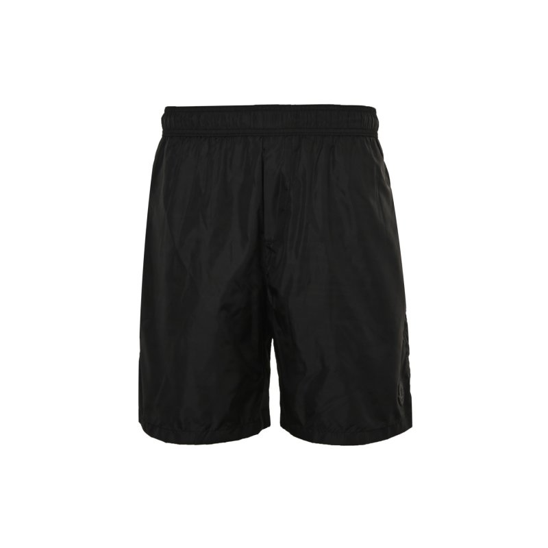 Nike Black Nylon Shorts with White Logo view