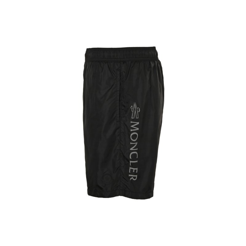 Nike Black Nylon Shorts with White Logo view