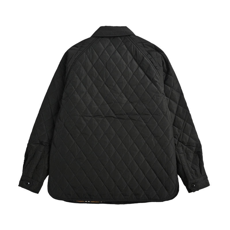 Black Utility Shirt Jacket with Chest Pockets view