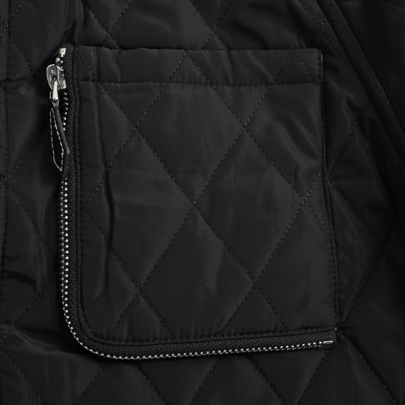 Black Utility Shirt Jacket with Chest Pockets view
