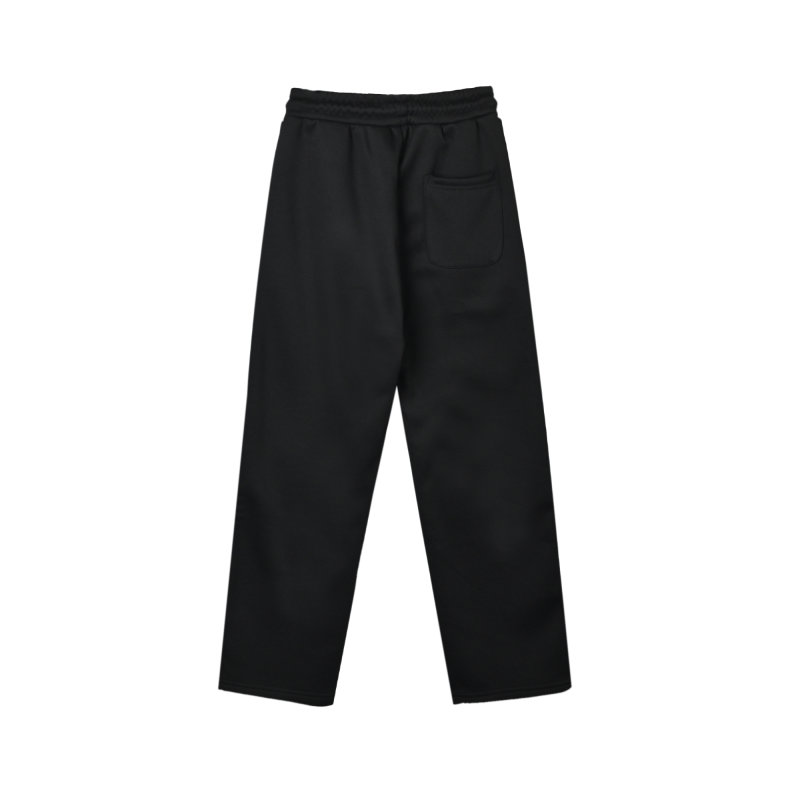 Moncler Black Jogger Pants with Logo Patch view
