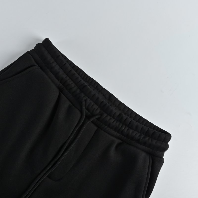 Moncler Black Jogger Pants with Logo Patch view