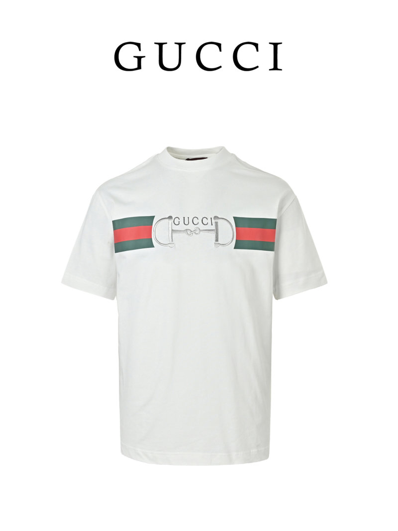 Gucci Horsebit Logo White T-Shirt view