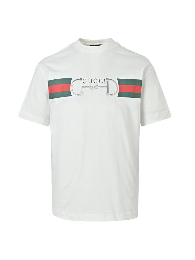 Gucci Horsebit Logo White T-Shirt view