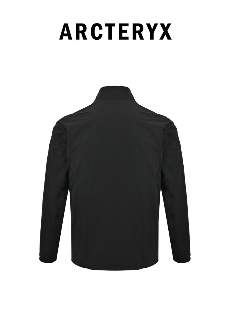 Black Windbreaker Zip Jacket with Logo view