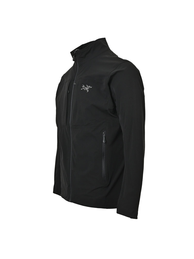 Black Windbreaker Zip Jacket with Logo view