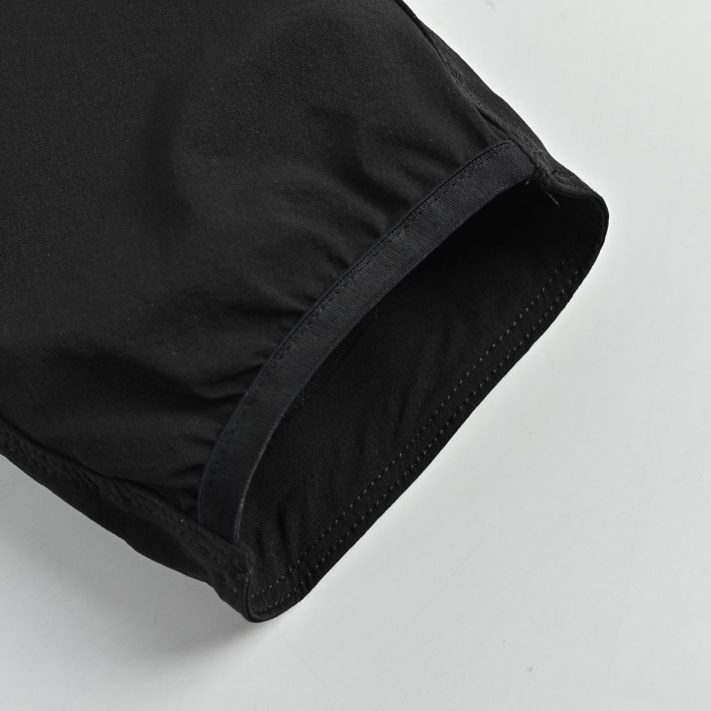 Black Windbreaker Zip Jacket with Logo view