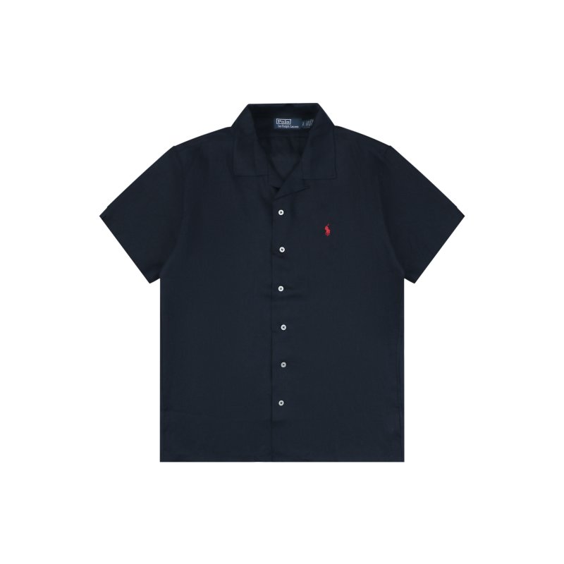 Polo Navy Short Sleeve Button-Up Shirt view
