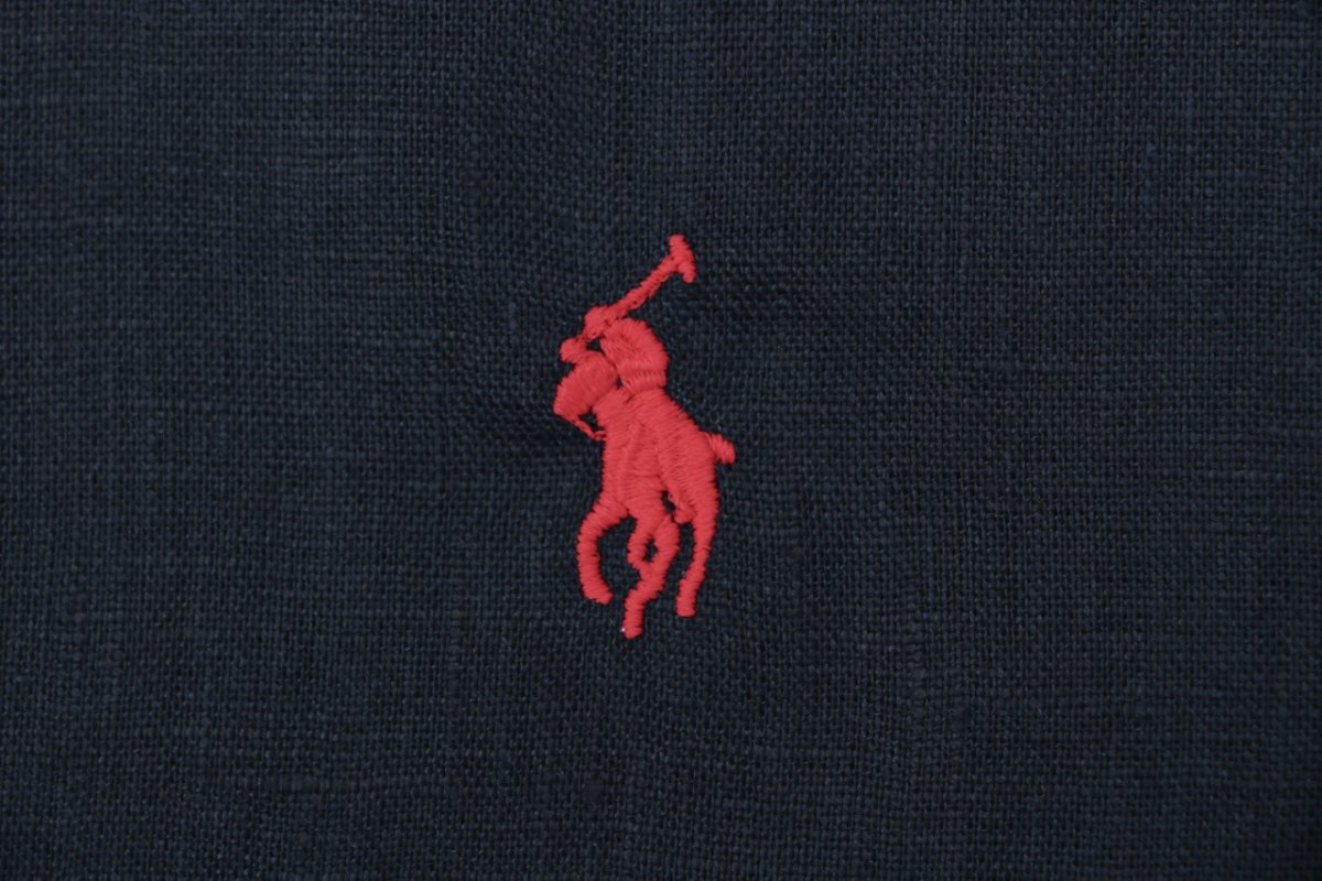 Polo Navy Short Sleeve Button-Up Shirt view