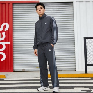 Adidas Black Track Pants with 3-Stripe Detailing