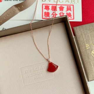 Bulgari Red Dress Pendant Silver Necklace view 6