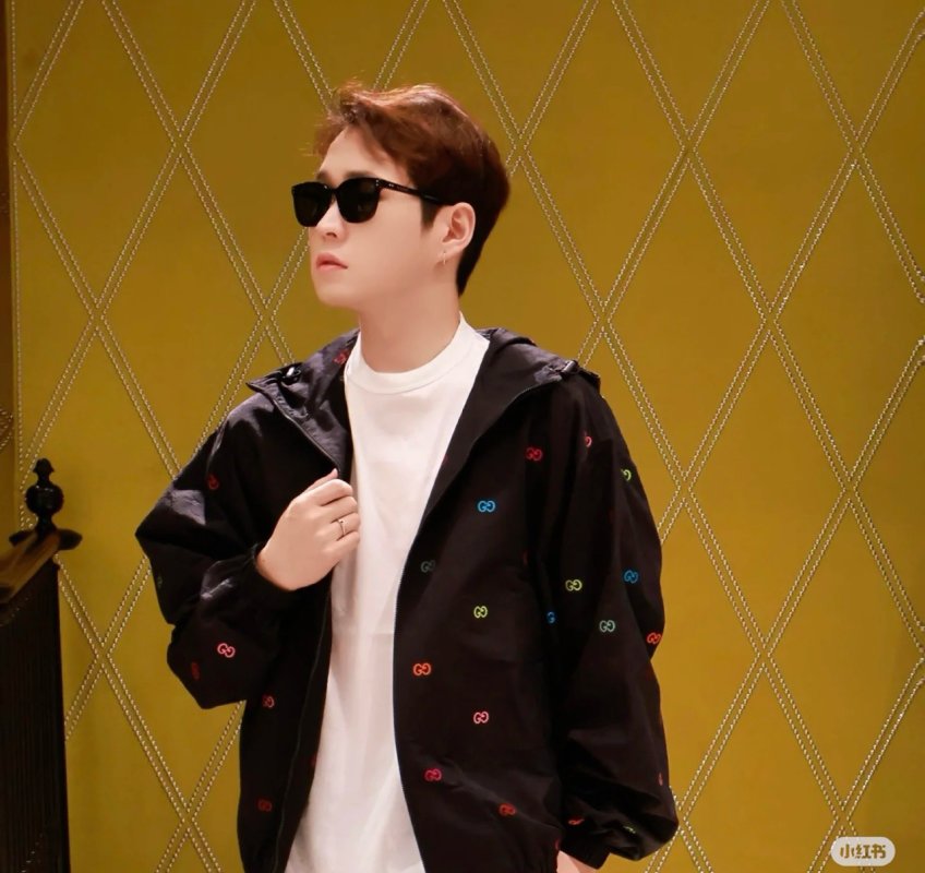 Gucci GG Monogram Black Windbreaker Jacket view