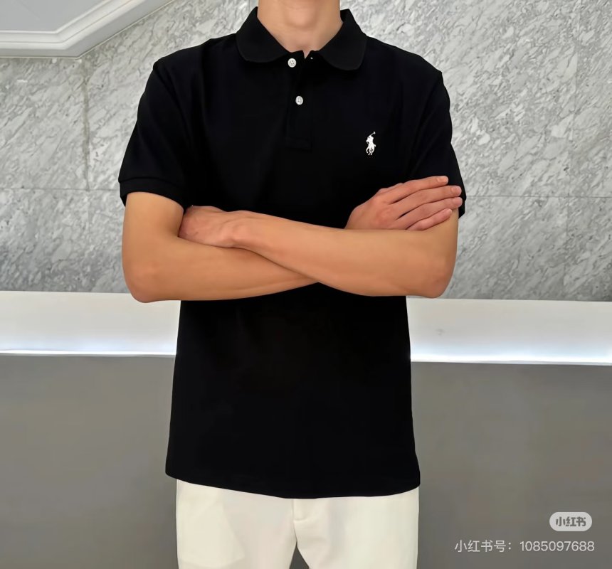 Ralph Lauren Black Short Sleeve Polo Shirt