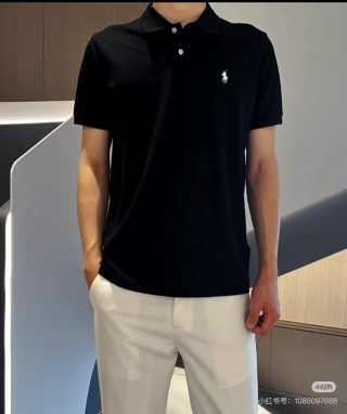 Ralph Lauren Black Short Sleeve Polo Shirt view 2