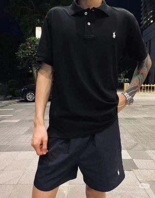 Ralph Lauren Black Short Sleeve Polo Shirt view 5