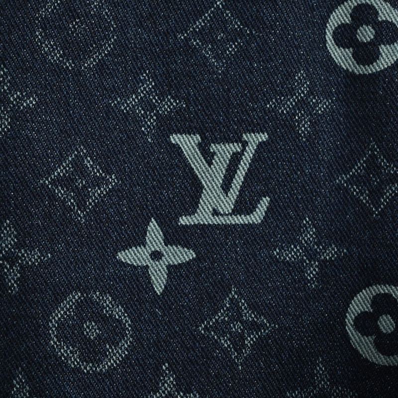 Louis Vuitton Monogram Denim Short Sleeve Shirt Navy view