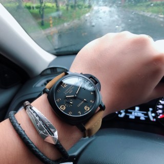 Panerai Luminor Due 44MM Black Dial Mechanical Watch view 5