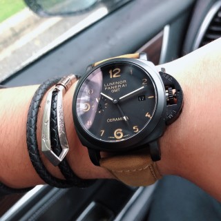 Panerai Luminor Due 44MM Black Dial Mechanical Watch view 8