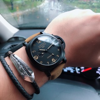 Panerai Luminor Due 44MM Black Dial Mechanical Watch view 9