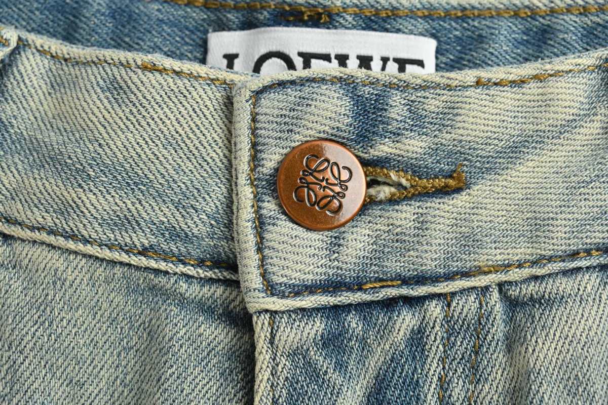 Light Wash Straight Leg Denim Jeans view