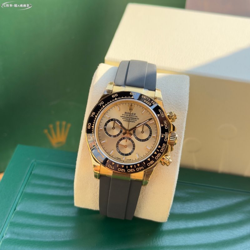 Rolex Daytona Chronograph Gold & Black Ceramic Bezel