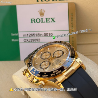 Rolex Daytona Chronograph Gold & Black Ceramic Bezel view 3