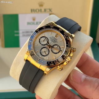 Rolex Daytona Chronograph Gold & Black Ceramic Bezel view 5