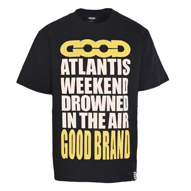 Black Gold Graphic Logo Short Sleeve T-Shirt view