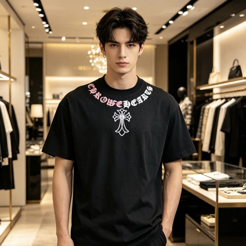 Chrome Hearts Black Cross Logo T-Shirt view