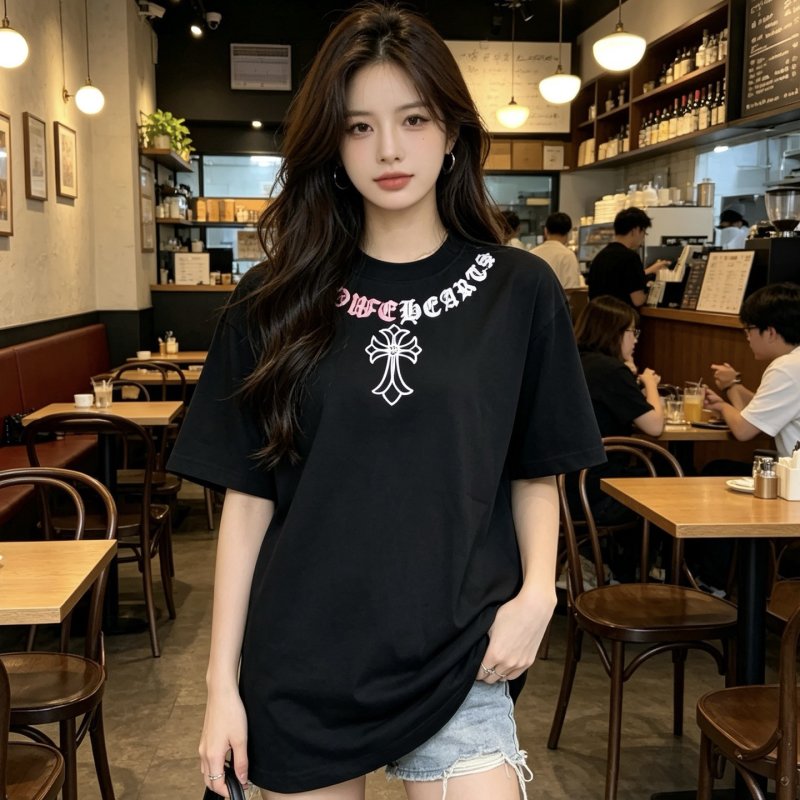 Chrome Hearts Black Cross Logo T-Shirt view
