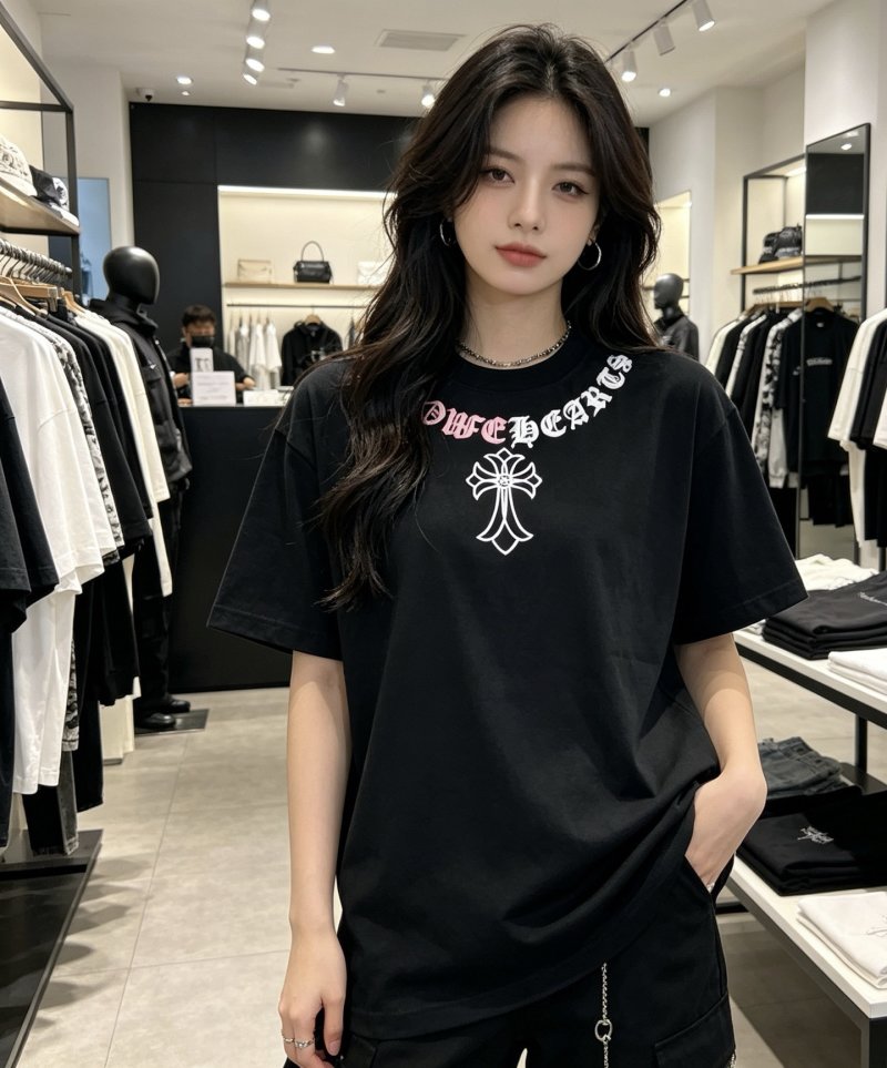 Chrome Hearts Black Cross Logo T-Shirt view