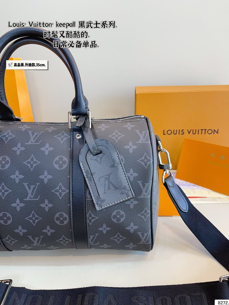 Louis Vuitton Keepall Monogram Canvas Travel Bag Black view