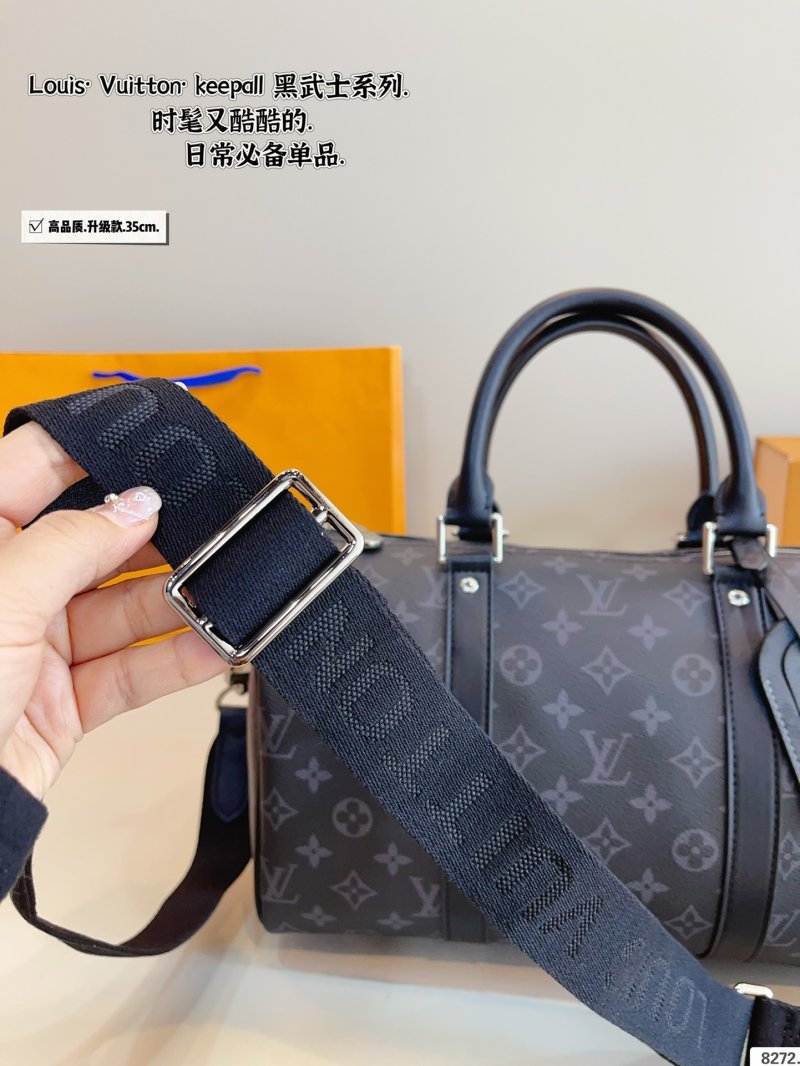Louis Vuitton Keepall Monogram Canvas Travel Bag Black view