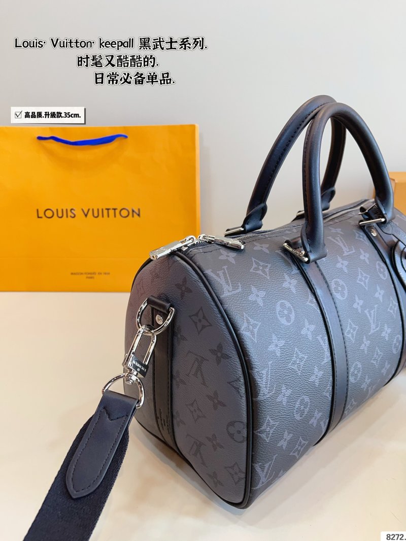 Louis Vuitton Keepall Monogram Canvas Travel Bag Black view