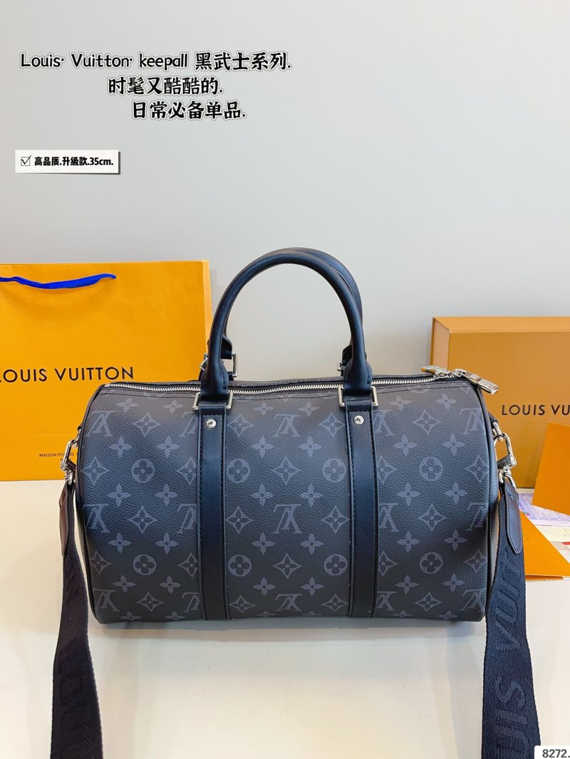 Louis Vuitton Keepall Monogram Canvas Travel Bag Black view