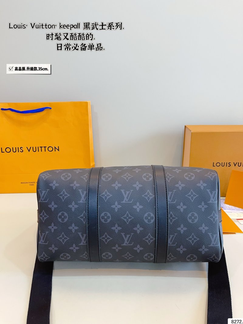 Louis Vuitton Keepall Monogram Canvas Travel Bag Black view