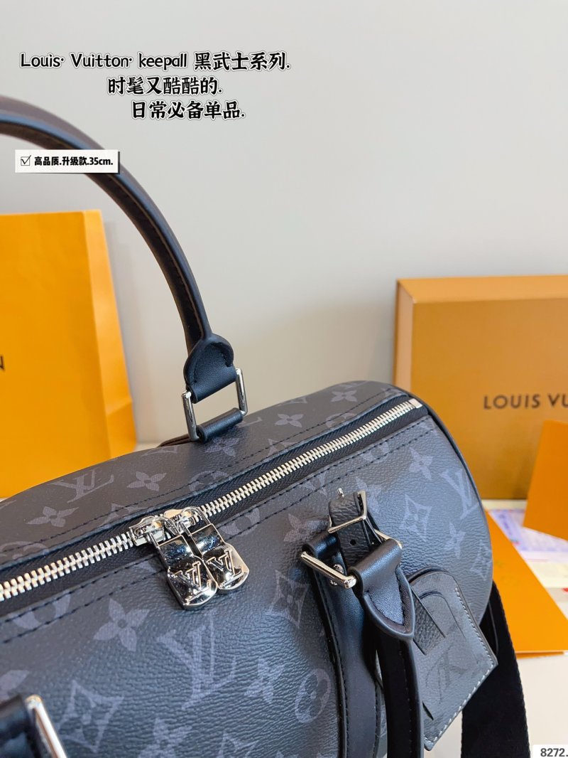 Louis Vuitton Keepall Monogram Canvas Travel Bag Black view