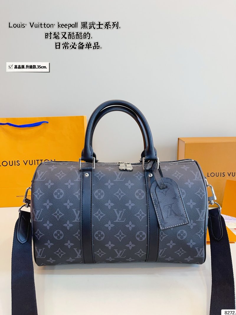 Louis Vuitton Keepall Monogram Canvas Travel Bag Black view