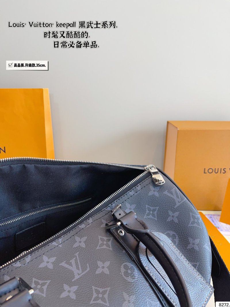 Louis Vuitton Keepall Monogram Canvas Travel Bag Black view