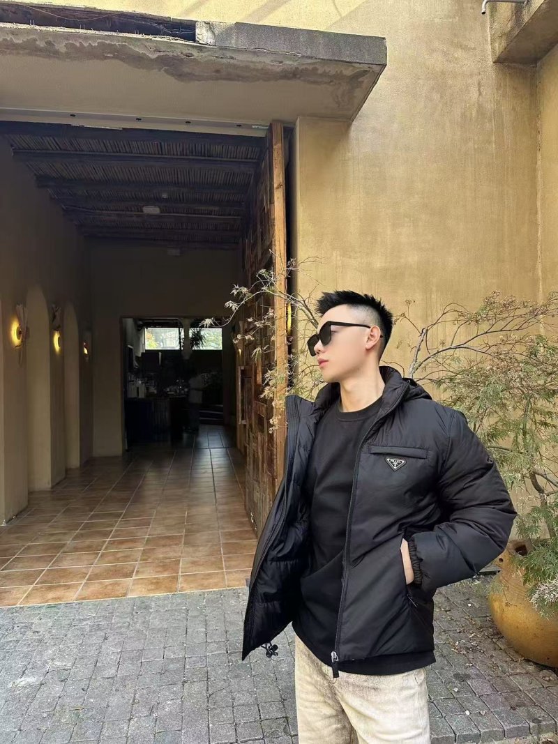 Prada Black Nylon Down Jacket view