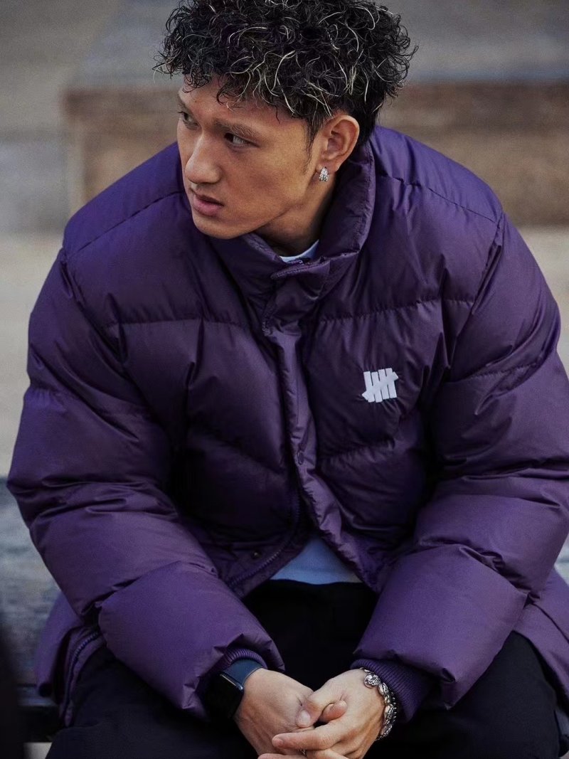 Essentials Purple Puffer Down Jacket