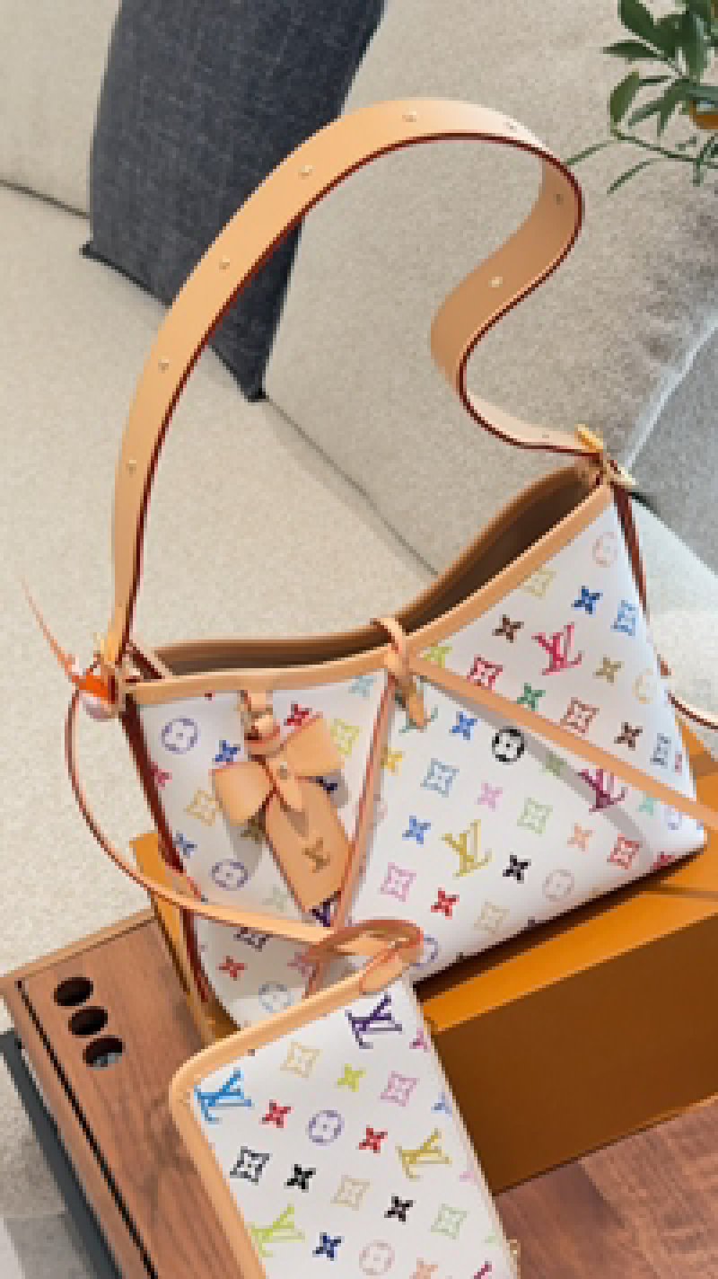Louis Vuitton Multicolore Canvas Shoulder Bag Tan