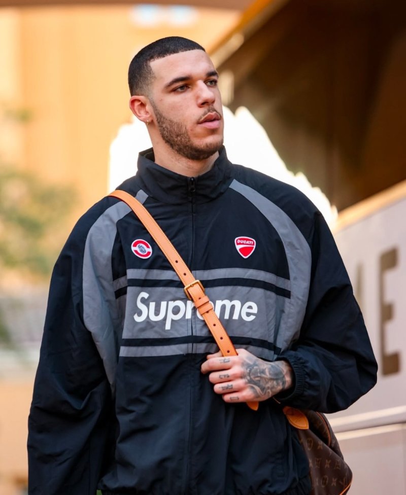 Ducati Black Reflective Stripe Windbreaker Jacket view