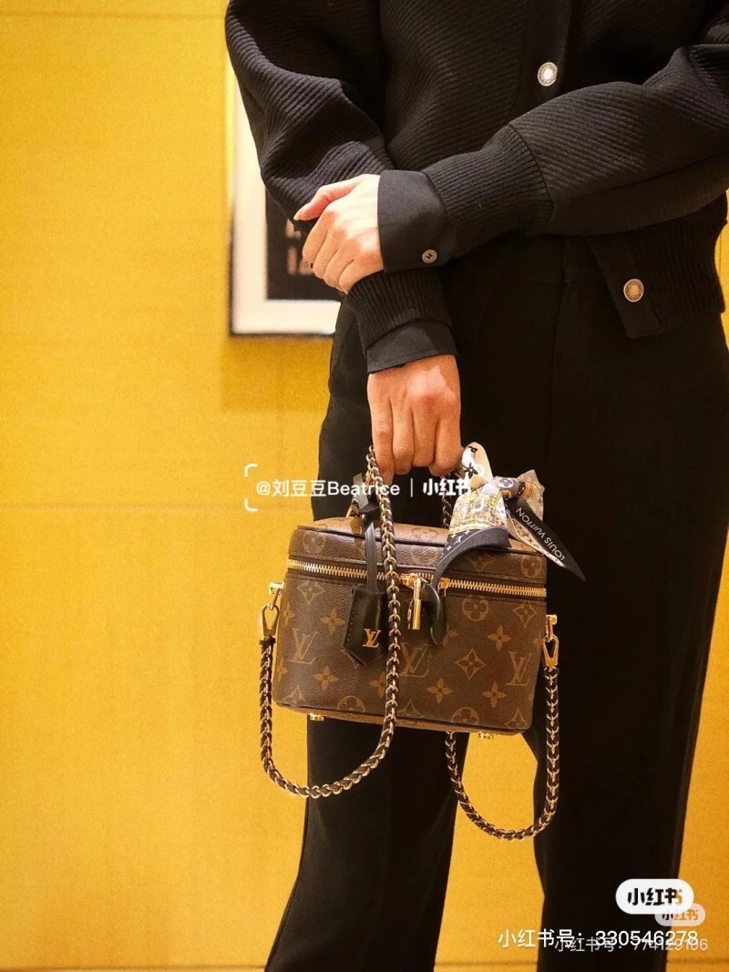 Louis Vuitton Monogram Vanity Case Crossbody Bag Brown