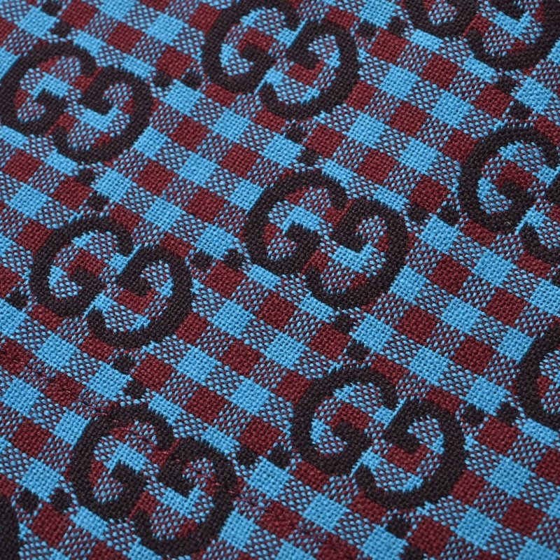 Gucci GG Monogram Blue Checkered Shorts view